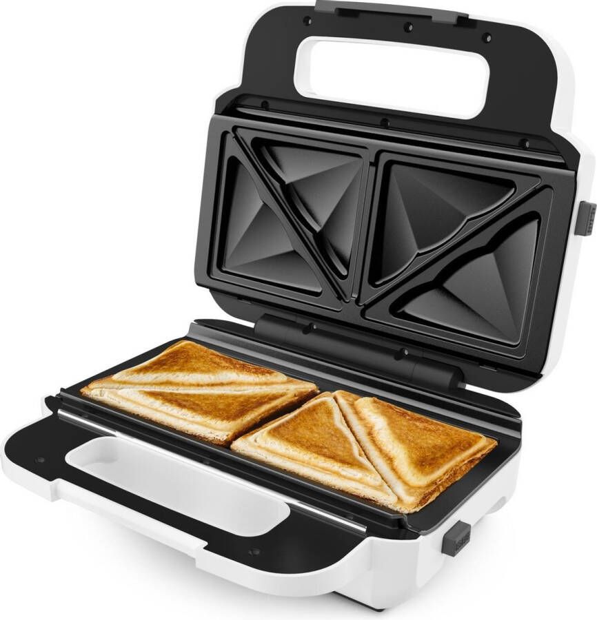 Tefal 2-in-1-sandwichmaker SW7011 snack XL 2 antiaanbak-bakplatensets extra diep model bladen zijn geschikt voor de vaatwasser receptenboek inclusief