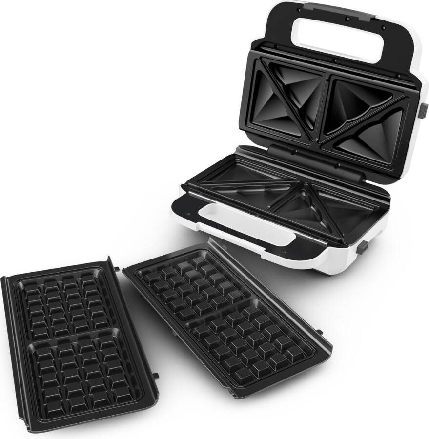 Tefal 2-in-1-sandwichmaker SW7011 snack XL 2 antiaanbak-bakplatensets extra diep model bladen zijn geschikt voor de vaatwasser receptenboek inclusief - Foto 2