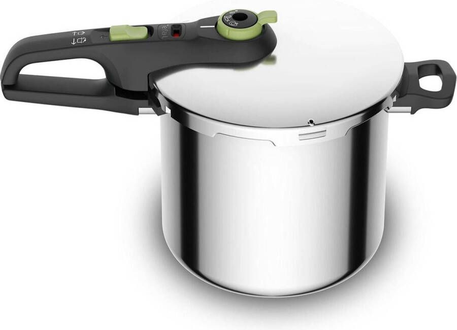 Tefal Snelkookpan met Stoommandje 8 liter Pressure Cooker Geschikt voor alle warmtebronnen RVS