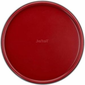 Tefal scharniervorm van Delibake-staal � 27 cm rood en grijs