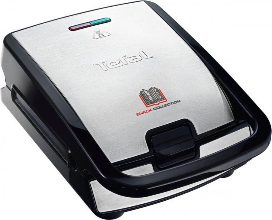Tefal 2-in-1-combi-wafelijzer SW852D Snack Collection Sandwich- en wafelmaker platen met antiaanbaklaag geschikt voor de vaatwasser met velerlei functies uit te breiden