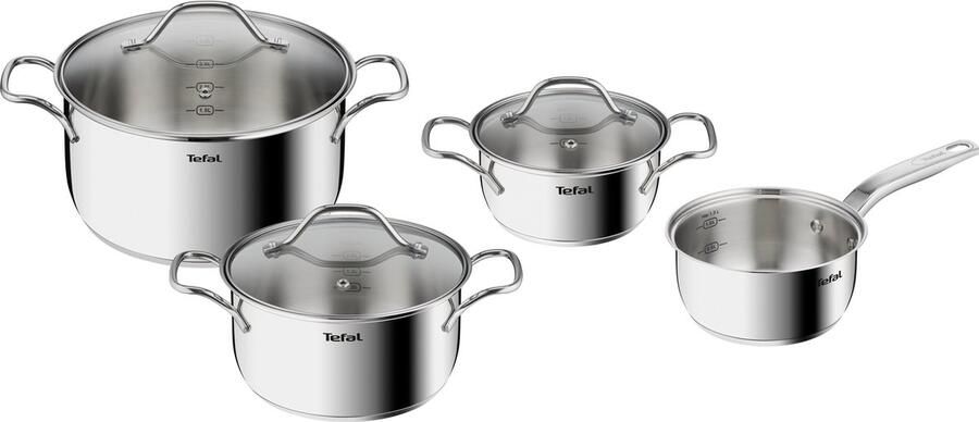 Tefal Intuition Pannenset 4-delig Voor alle warmtebronnen ook inductie