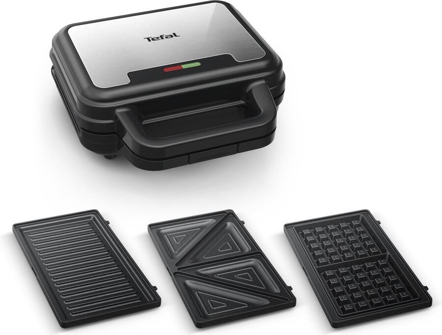 Tefal UltraCompact 3in1 SW383D Wafel- Tosti-ijzer & Contactgrill 700W