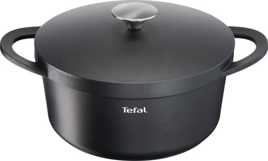 Tefal E21846 Trattoria braadpan 24cm + deksel Pan Zwart