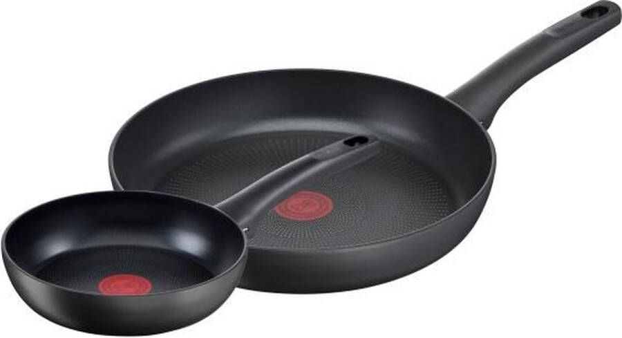 Tefal Pannenset G26890 Zwart Aluminium 2 Stuks Ø 22 cm Ø 28 cm