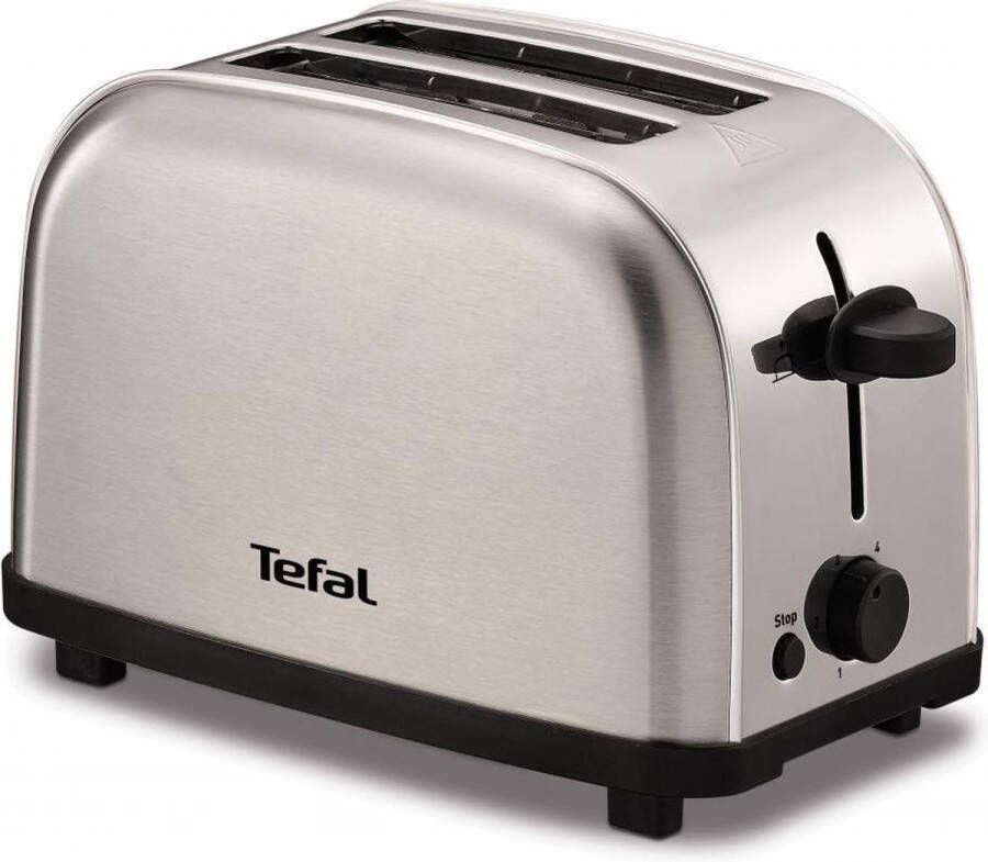 Tefal TT330D11 MINI broodrooster 2 snede(n) Zwart Roestvrijstaal 700 W
