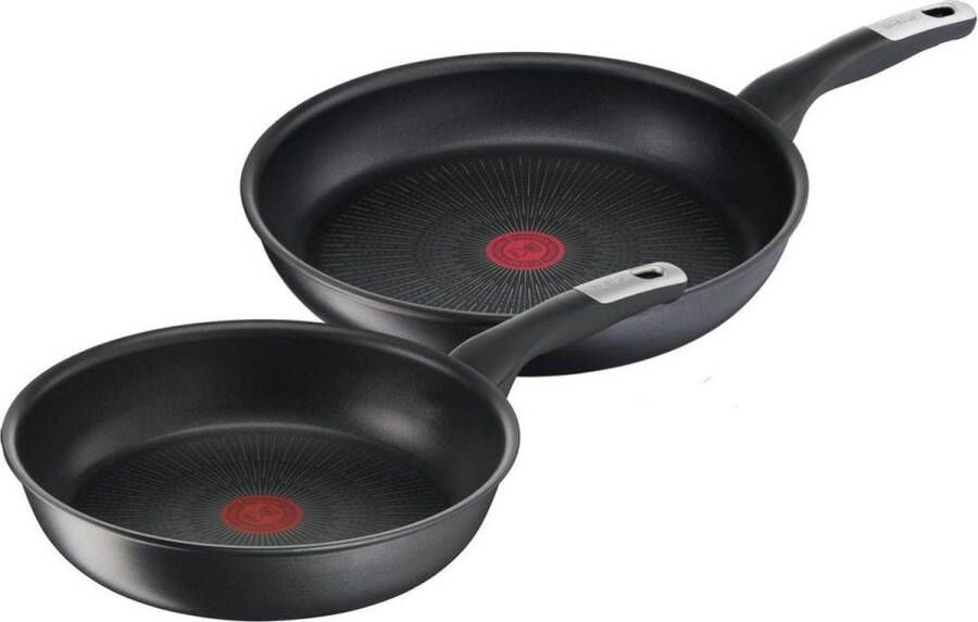 Tefal G25590 Unlimited Kookpannen set 22 28cm Pan Zwart