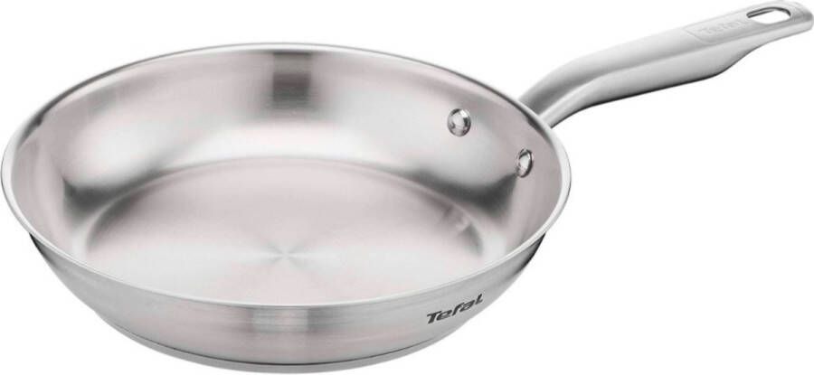 Tefal E49206 Koekenpan 28 cm (zonder coating) Pan Zilver