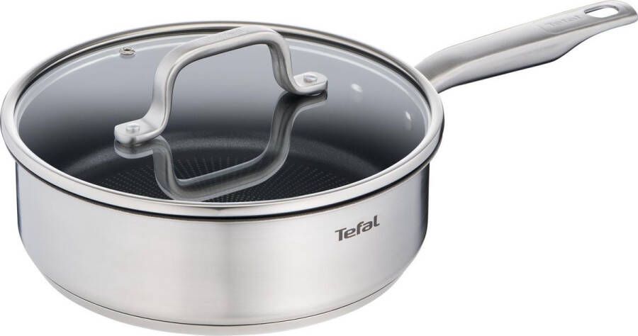 Tefal Virtuoso hapjespan 24cm met deksel roestvrijstaal