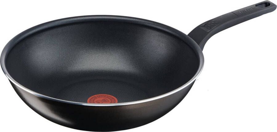 Tefal wokpan Cook & Clean 28 cm aluminium zwart