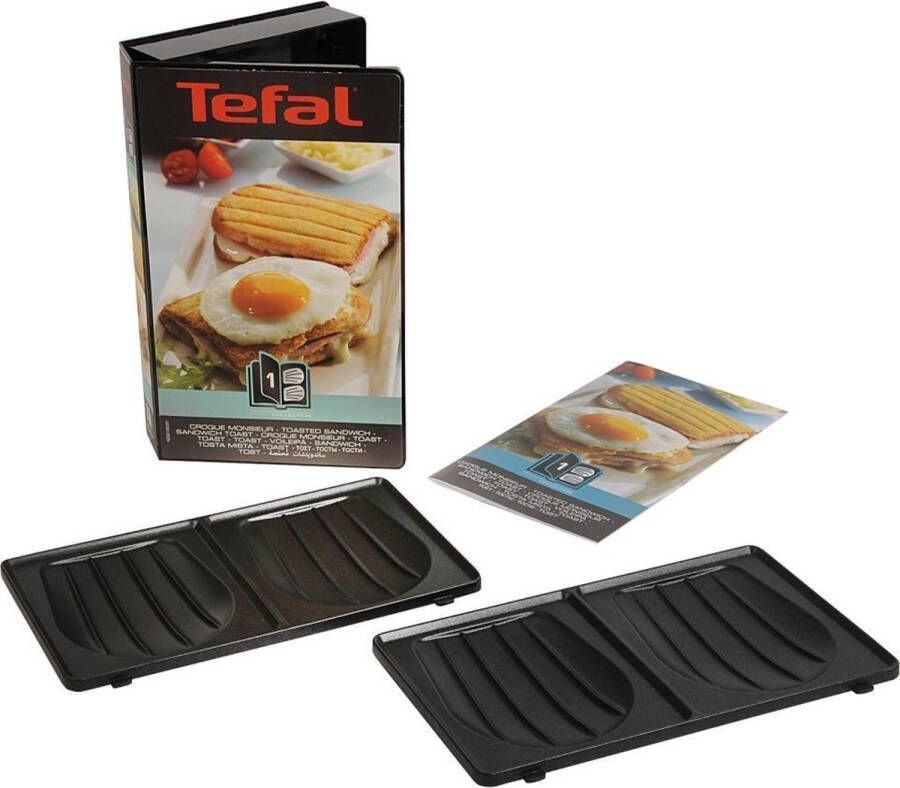 Tefal Accessories XA800112 Set van 2 Croque Monsieur Snack Collection borden