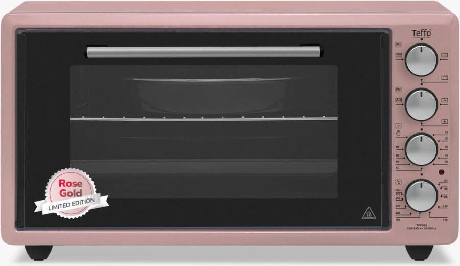 Teffo elektrische oven vrijstaand 50 liter roze