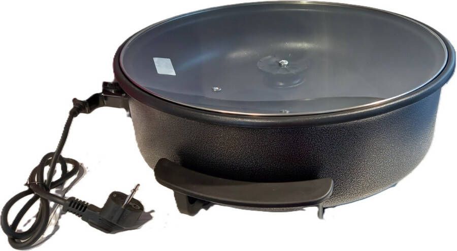 Teffo pizza pan elektrisch hapjespan 1500 W 40 cm 4 cm hoog