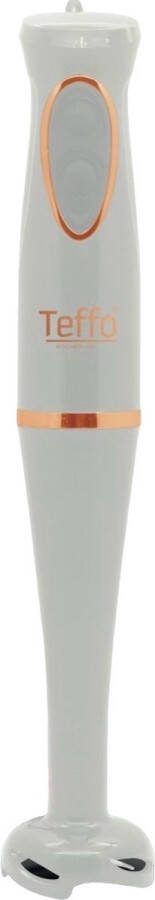 Teffo Staafmixer 2 Snelheden & ergonomisch Handgreep afneembare Staaf 200Watt Wit Rosé Goud