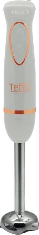 Teffo Staafmixer 2 Snelheden & ergonomisch Handgreep afneembare Staaf 200Watt Wit Rosé Goud