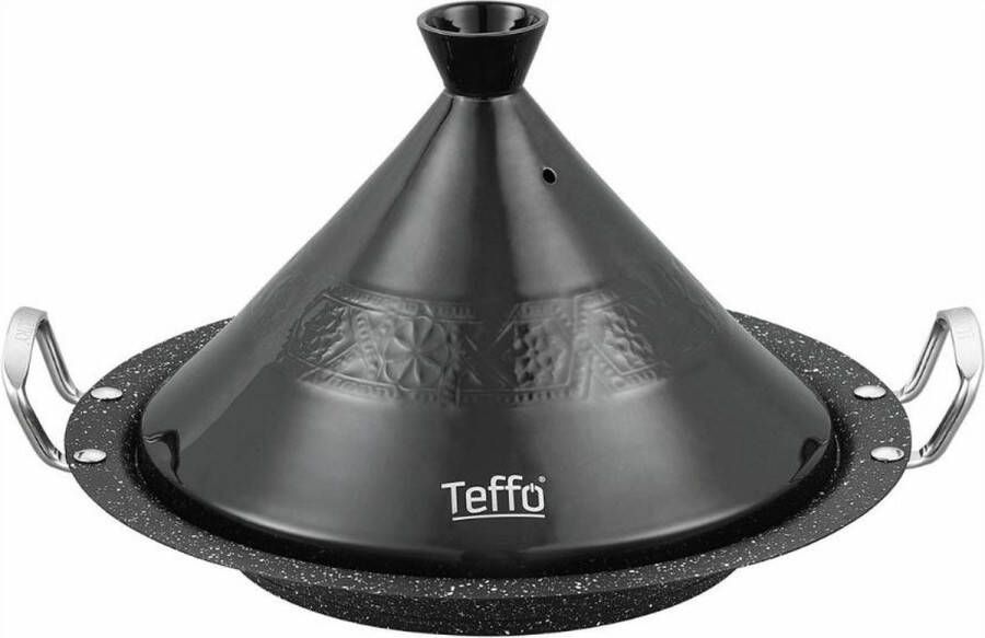 Teffo Tajine Graniet geschikt voor alle kookplaten inclusief inductie Zwart