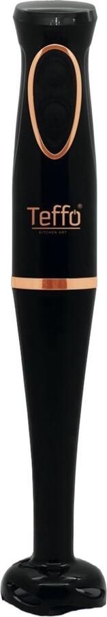 Teffo Staafmixer 2 Snelheden & ergonomisch Handgreep afneembare Staaf 200Watt Zwart Rosé Goud