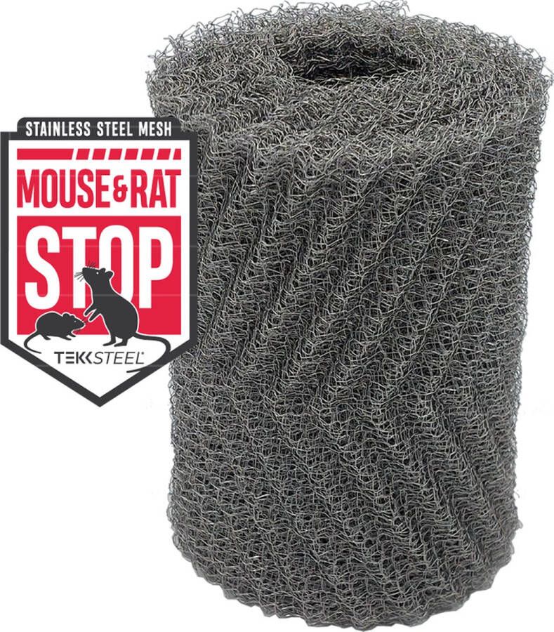 TEKKSTEEL Muis & Rat STOP wering gaas breedte 15 cm (rol 5 meter) ongediertewering ongediertebestrijding muizengaas weringgaas