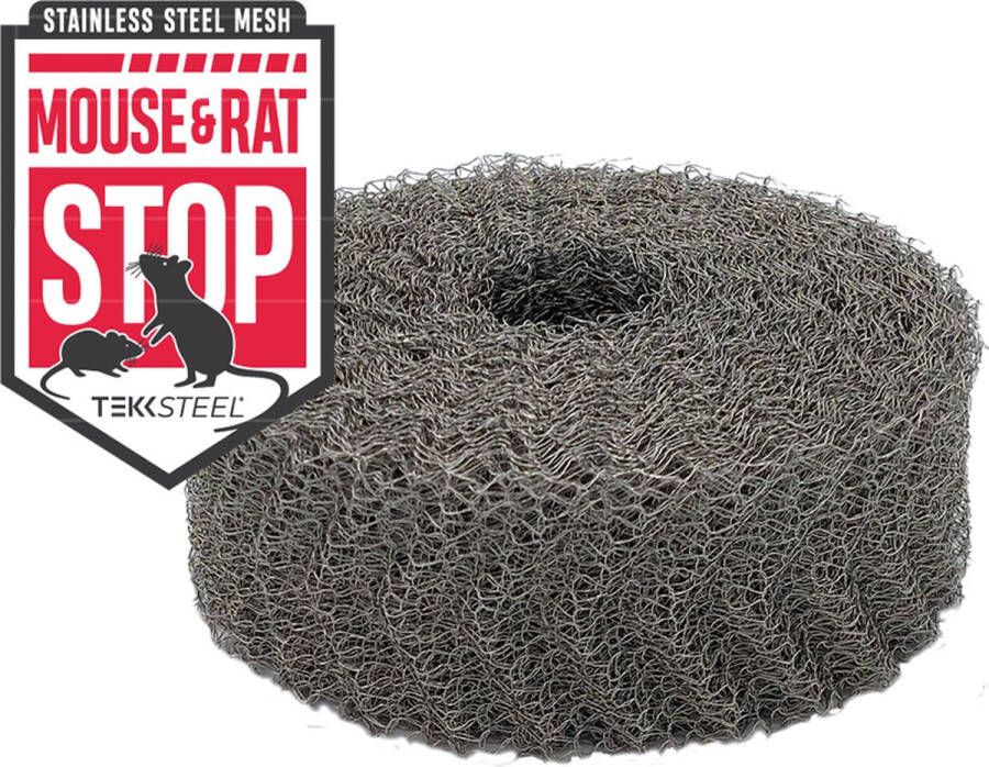 TEKKSTEEL Muis & Rat STOP wering gaas breedte 5 cm (rol 10 meter) ongediertewering ongediertebestrijding muizengaas weringgaas