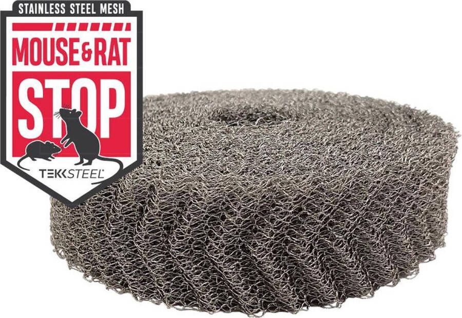 TEKKSTEEL Muis & Rat STOP wering gaas breedte 5 cm (rol 20 meter) ongediertewering ongediertebestrijding muizengaas weringgaas