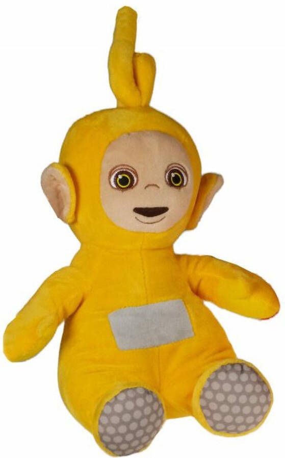 Merkloos Teletubbies knuffel Laa geel pluche speelgoed 30 cm Knuffelpop