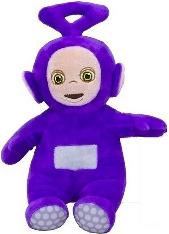 Merkloos Pluche Teletubbies speelgoed knuffel Tinky Winky paars 25 cm Knuffelpop