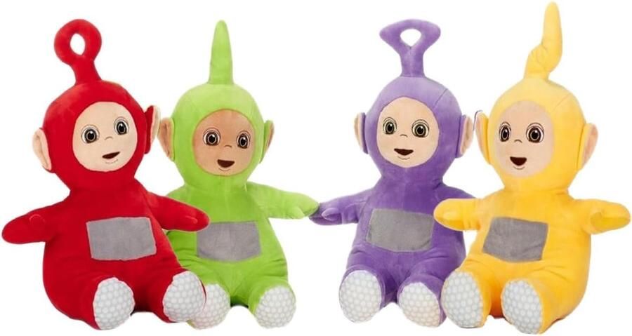 Teletubbies Knuffels Teletubbies Pluche Knuffel Set 30 cm 4 stuks (Po Dipsy Tinky Winky Laa) Speelgoed knuffelpop voor kinderen jongens meisjes Tele tubbies knuffels Plush Toy Baby