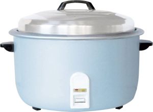 Tellier Professionele elektrische rijstkoker geschikt voor 10kg rijst lichtblauw