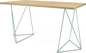 TemaHome Bureau Flo wilde eik groene pootjes