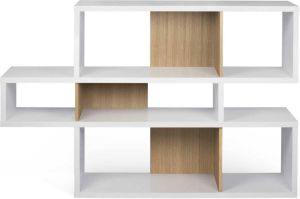 TemaHome Lage Wandkast B=156cm x H=100cm x Dx34 cm Wit Eikenlook Design
