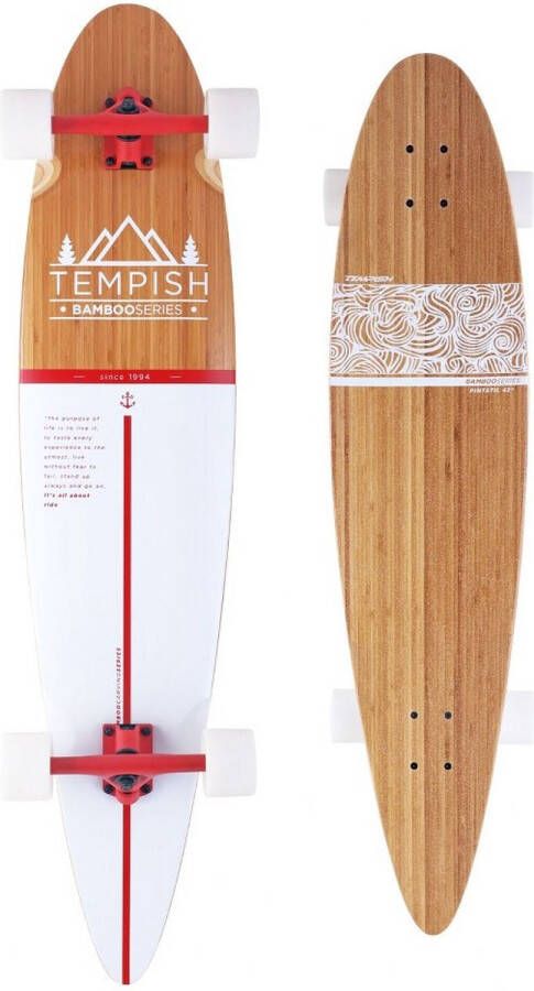 Tempish longboard Flow 109 x 23 cm blank wit