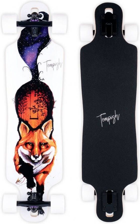 Tempish longboard Fox 82 5x21 5 cm hout wit zwart
