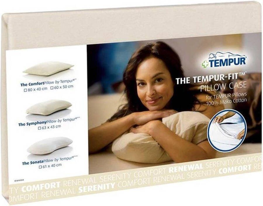 Tempur Kussensloop Ombracio 60 x 50 cm creme