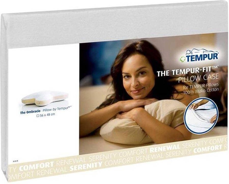 Tempur Kussensloop Ombracio 60 x 50 cm wit