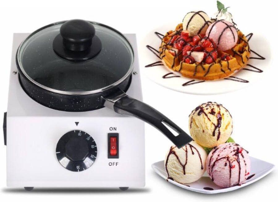 Temz Dakta Chocolade Fondue | Smeltplan | Chocolade Smelten | Elektrisch | 40 W