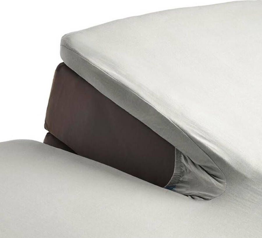 Ten Cate Home Ten Cate Katoensatijnen Splittopper Hoeslaken 160x200+10 Naturel