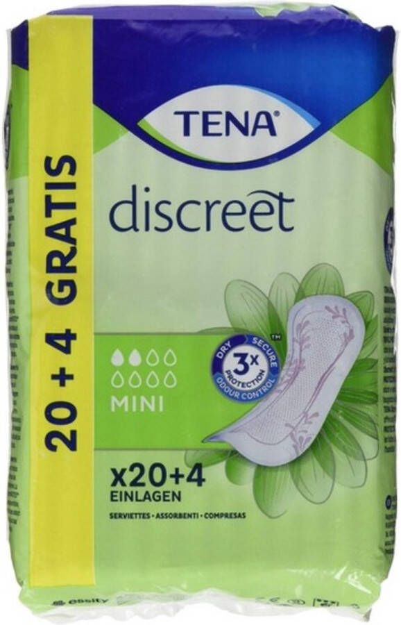 TENA Incontinentie Maandverband Discreet Mini (24 uds)