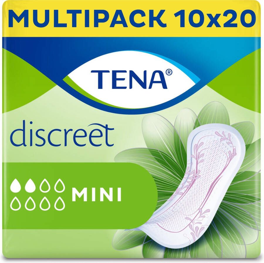 TENA Lady Discreet Incontinentie Maandverband Mini 200 stuks