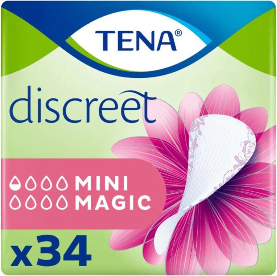 TENA Lady Mini Magic 34 Stuks Incontinentie Inlegkruisjes