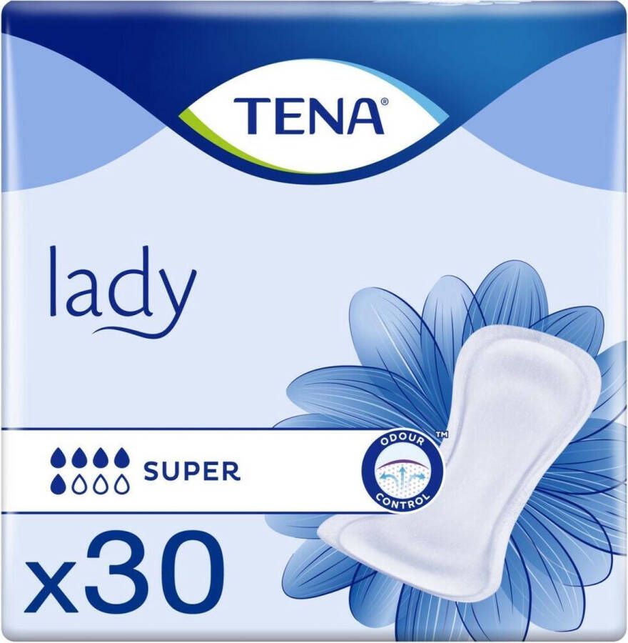 TENA LADY SUPER Karton met 180 incontinentie inlegkruisjes