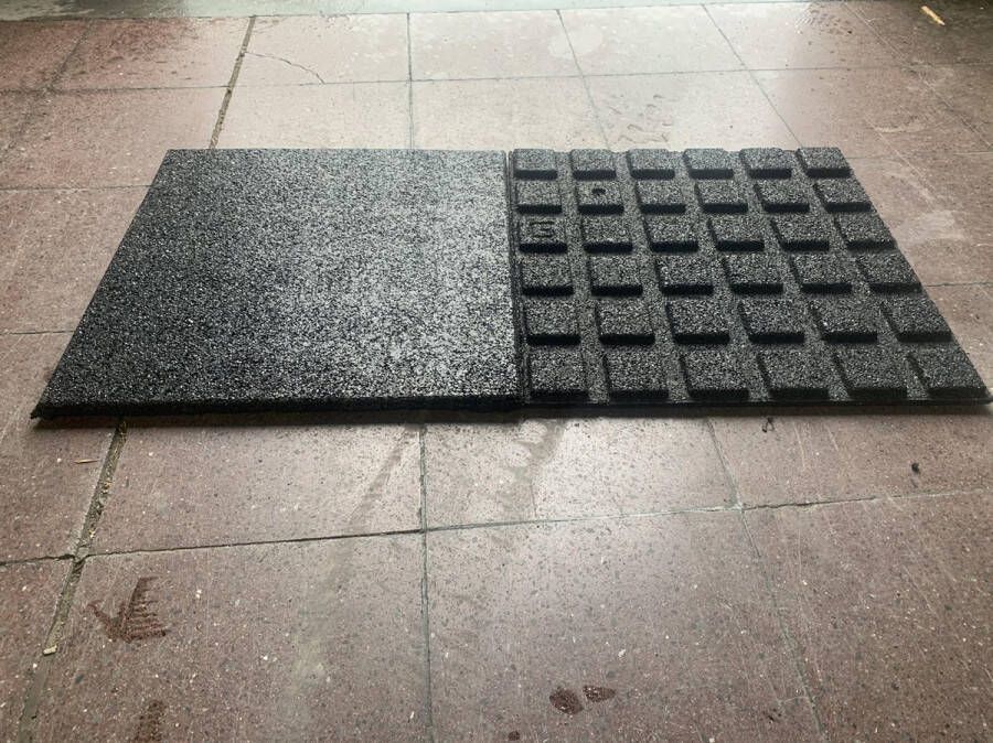 Tenax Rubber Terrastegel tuintegel rubber 500*500*25mm set van 20 (5m²)