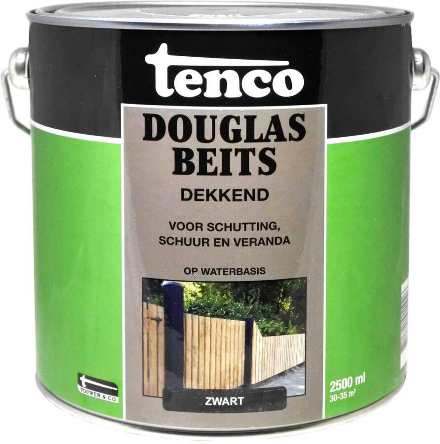 Tenco douglas beits waterbasis dekkend zwart 2 5 liter