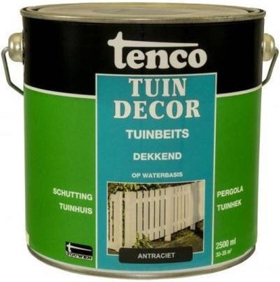 Tenco tuindecor beits dekkend antraciet 2 5 liter