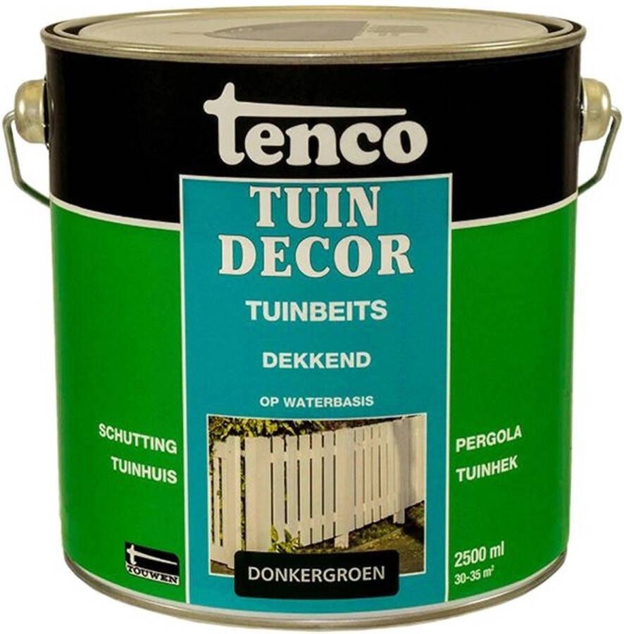 Tenco tuindecor beits dekkend donkergroen 2 5 liter