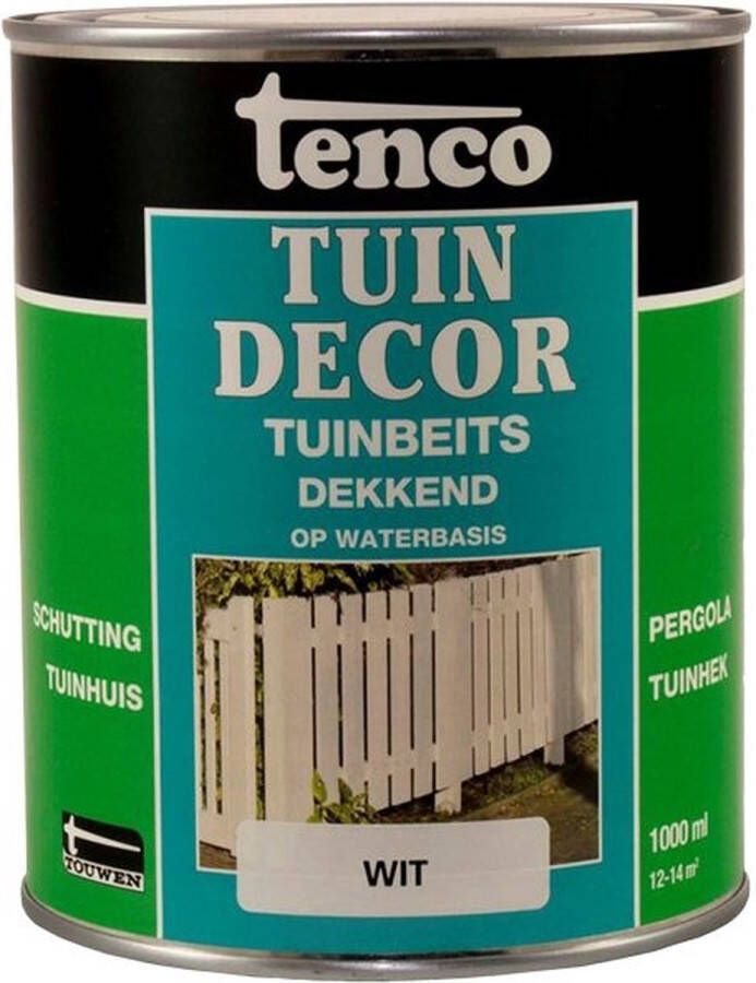 Tenco tuindecor beits dekkend wit 1 liter