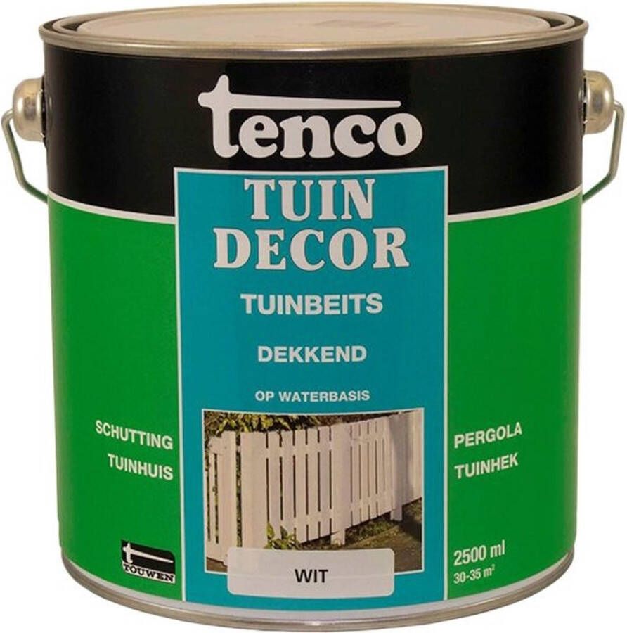 Tenco tuindecor beits dekkend wit 2 5 liter