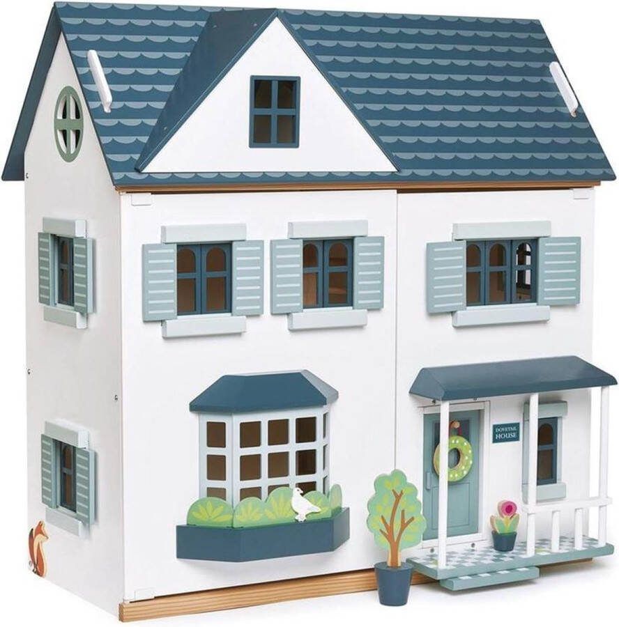Tender Leaf Toys Poppenhuis Junior Blauw 68x39 5x69 5 Cm