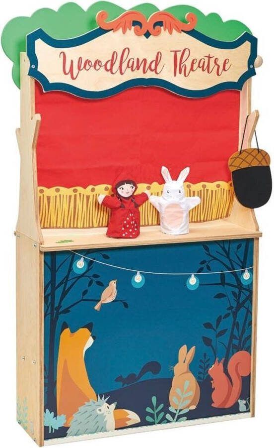 Tender Leaf Toys Theater Woodland 110 X 75 Cm Hout 4-delig