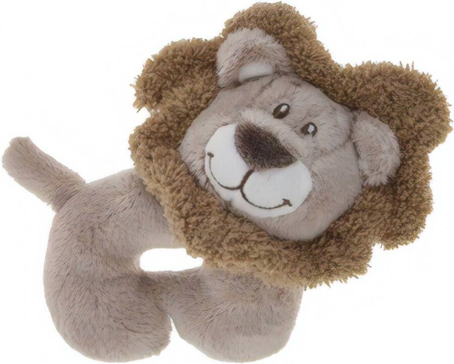 Tender toys Rammelaar Leeuw 14 Cm Lichtbruin