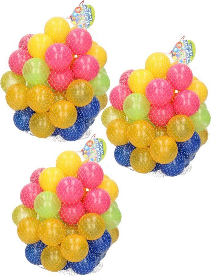 Tender toys Speelgoed ballenbak ballen 150x kunststof kleurenmix 6 cm
